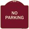 Signmission Designer Series Sign-No Parking 2, Burgundy Heavy-Gauge Aluminum Sign, 18" x 18", BU-1818-23789 A-DES-BU-1818-23789 - alternate 1